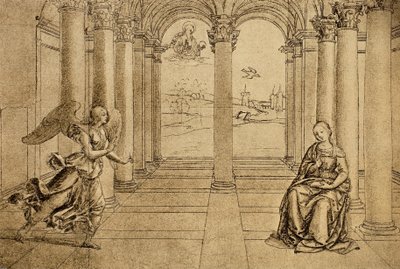 De annunciatie door Raffaello Sanzio Raphael